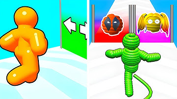 Tall Man Run VS Rope Man Run - SpeedRun Gameplay Walkthrough (Android,iOS) NEW UPDATE Ep 523