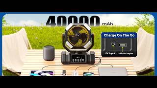 Etholzon 40000mAh Misting Fans for Outside | What key features