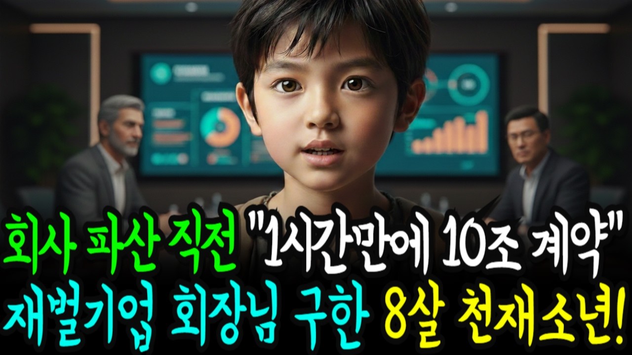 회사 파산 직전 “1시간만에 10조 계약”재벌기업 회장님 구한 8살 천재소년!