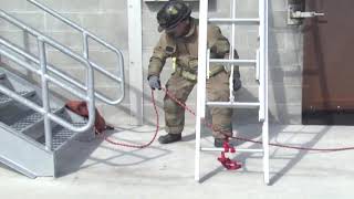 Securing a Ground Ladder