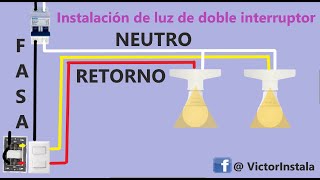 COMO INSTALAR UN INTERRUPTOR DOBLE  HAGALO USTED MISMO