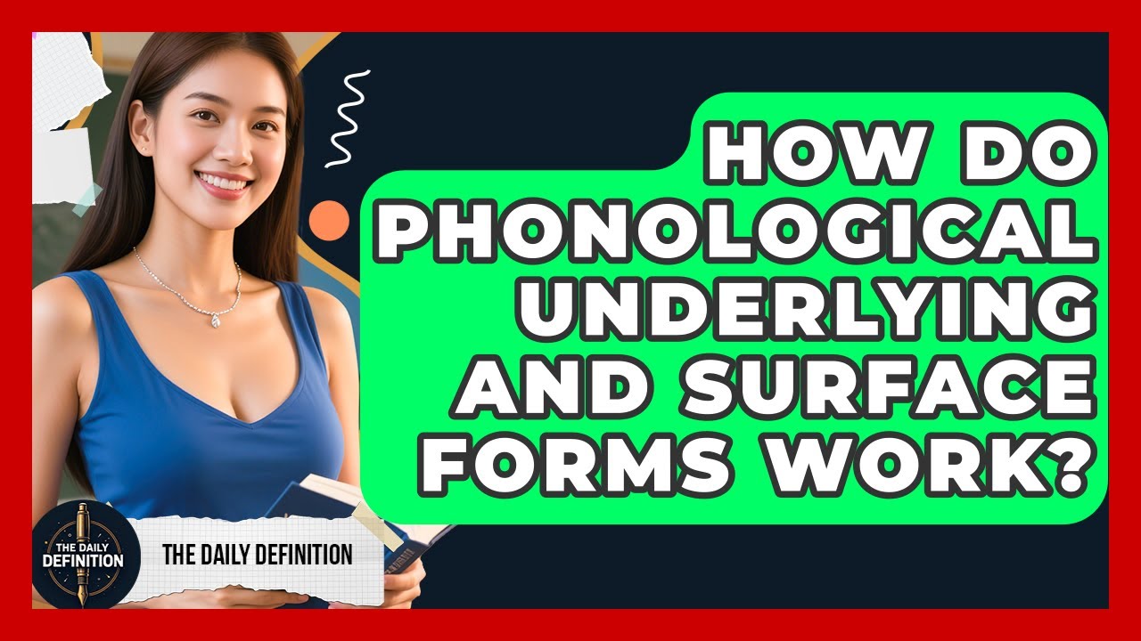 How Do Phonological Underlying And Surface Forms Work? - The Daily Definition