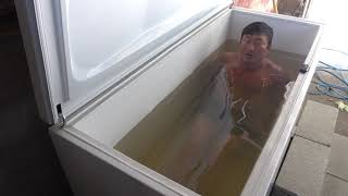 Jack Kruse Wim Hof Freezer ice bath 36degrees 6mins 6-3-19