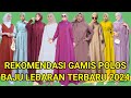 Rekomendasi gamis polos baju lebaran terbaru 2024 fashion fashionstyle gamisterbaru