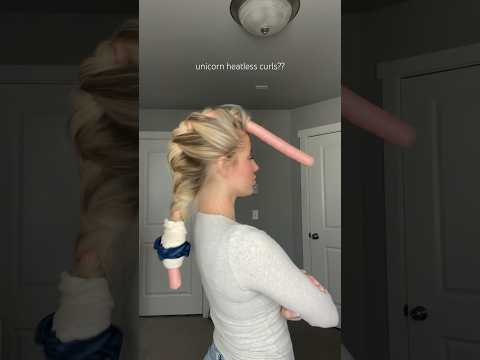 Unicorn heatless curls