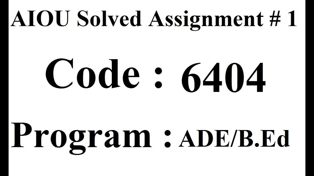 6404 solved assignment autumn 2022