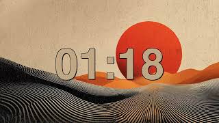 Famous 2-Minute Timer | Zen Desert Landscape + Subtle Bass Drone Profile