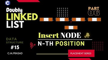 15: Insertion of a Node at Specified Position | Doubly Linked List