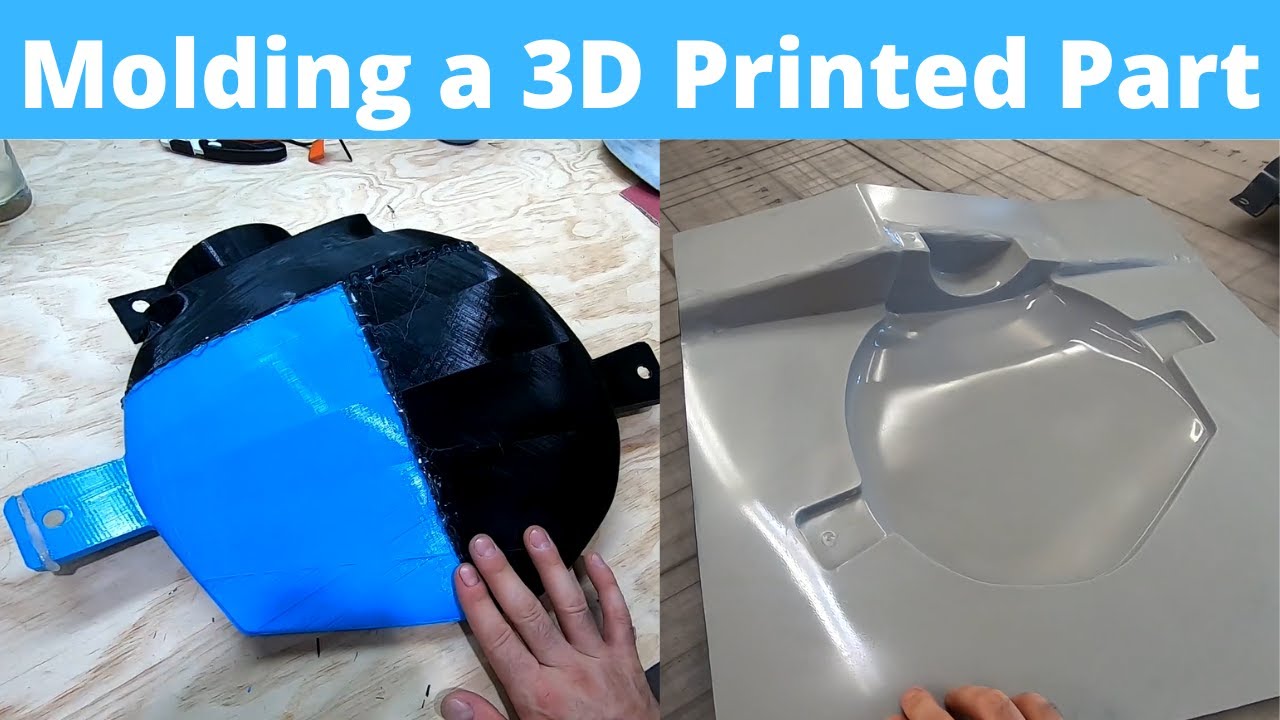 Изготовление формы для 3D-печатной детали — проект крышки воздухозаборника из углеродного волокна...