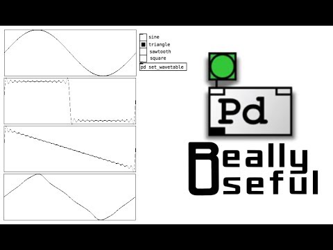 PureData tutorials - rich synthesis (9) - Wavetable synthesis