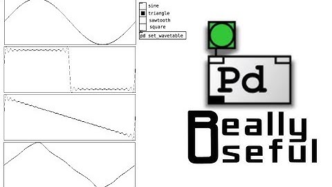 PureData tutorials - rich synthesis (9) - Wavetable synthesis