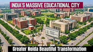 India’s MASSIVE & Beautiful Education City 😱 Greater Noida Knowledge Parks & India Expo Plaza Mall