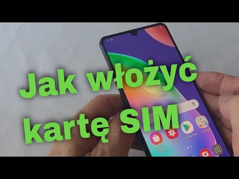 Jak włożyć kartę  SIM I SD do  smartfona Samsung  Galaxy A 31