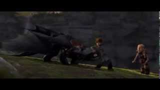How To Train Your Dragon - Hiccup, Astrid, \& Toothless