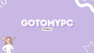 Tutorial GoToMyPc