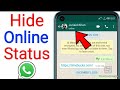 Gambar cover How To Hide Online Status on WhatsApp 2022   Hide Last Seen on WhatsApp 2022