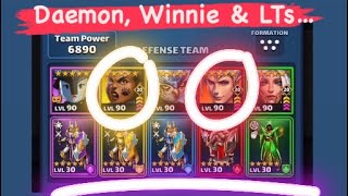 Empires & Puzzles RAiD on 🔥Daemon ☀️ Winnie & Legendary Troops = Collective Impact⁉️