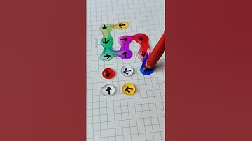 Vẽ một đường nối mũi tên cùng hướng #drawing #line #games #quiz #shorts