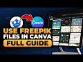 How To Use Freepik Files in Canva (BEST FULL GUIDE) | FAST &amp; EASY | 100% WORKS | NO Yapping!