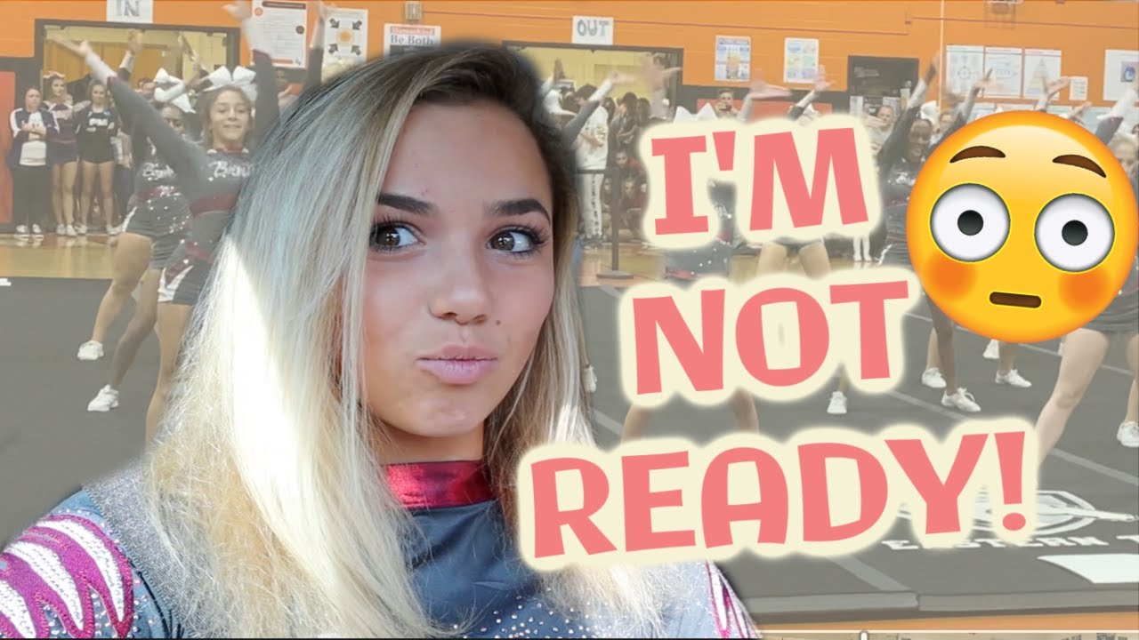 Katie's First High School Cheerleading Competition