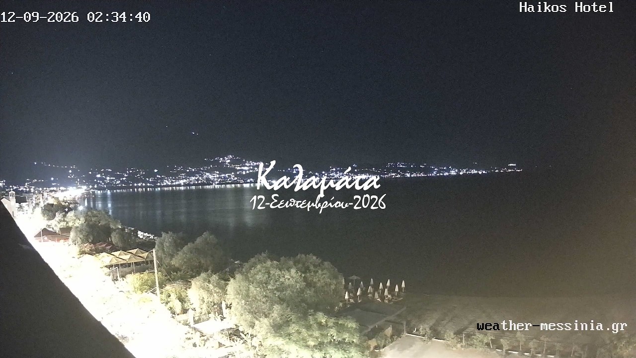 🏞️ 12-Σεπτεμβρίου-2026, Κάμερα Παραλία Καλαμάτας Timelapse, Timelapses.gr 🇬🇷