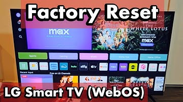 LG Smart TV (WebOS): Factory Reset