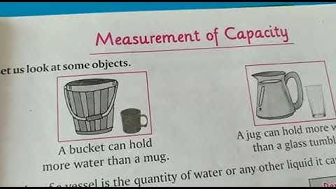 Std 2 Maths  Ch 11 Measurement explanation of measurement of capacity and Ex 4 with answers