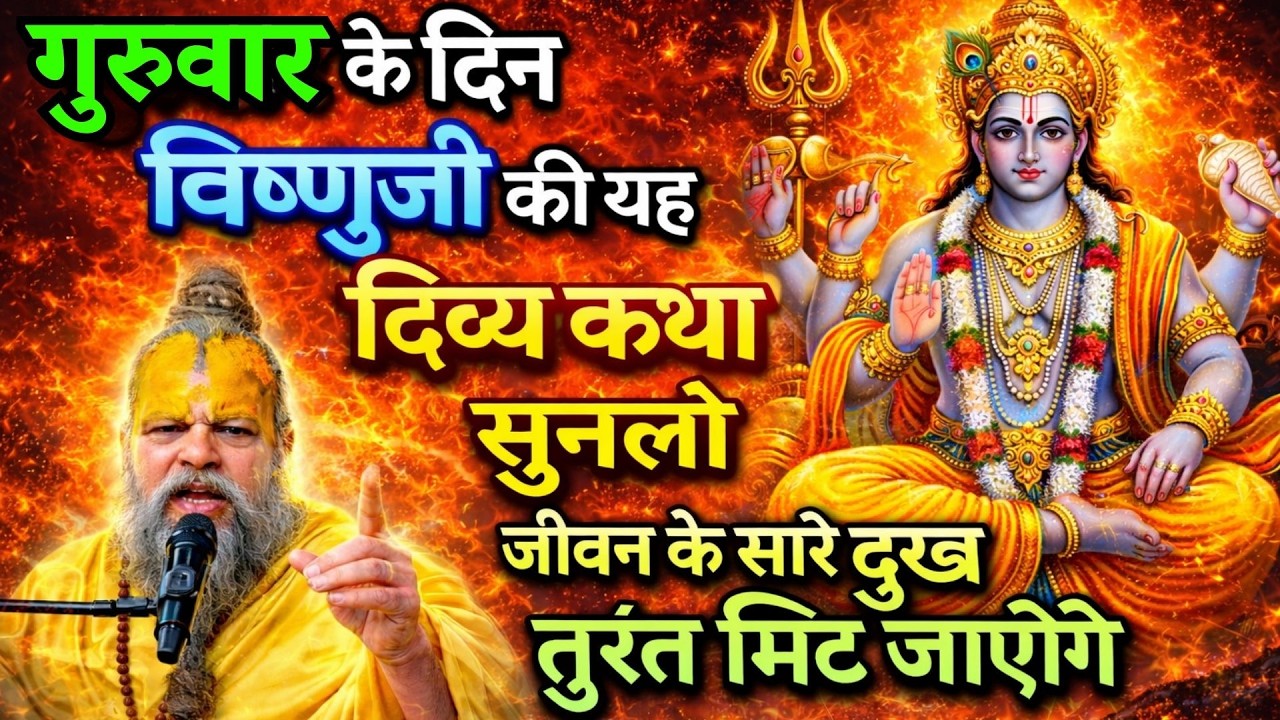 गुरुवार के दिन भगवान विष्णु की यह पावन कथा सुन लो, कभी धन की कमी नहीं होगी ! Premanand Ji Maharaj