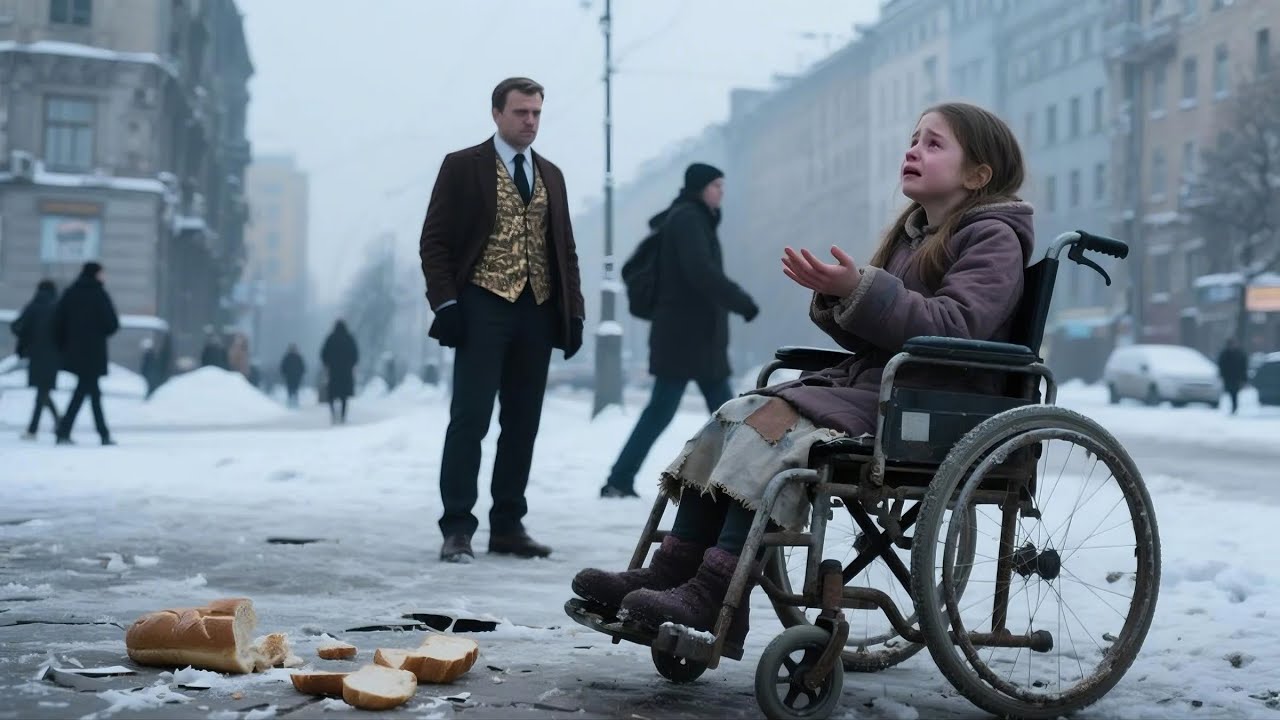 Poor Girl in Wheelchair Begs Billionaire for Crumbs—Her Tears Spark a Life Changing Miracle