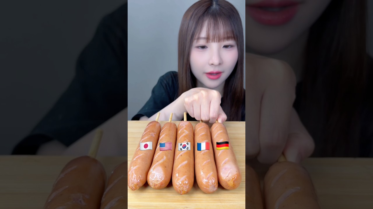 ソーセージを世界のアレンジで爆食い😋#mukbang #asmr #sausage #飯テロ