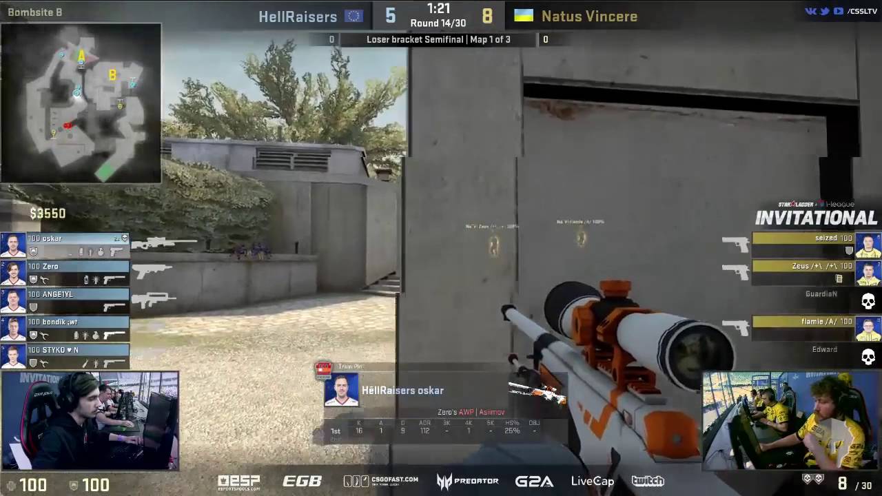 HellRaisers oskar Obliterates Na'Vi | CS:GO GAMEPLAY HIGHLIGHT