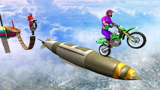 Extreme Sky Bike Stunt 3D Bike Game #Dirt Motorcycle Race Game #Bike Racing Games #Games For Android screenshot 5