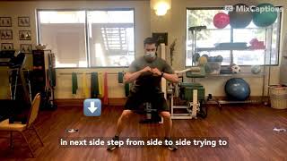 How To Do the Mini Band Side Steps (Band On Knees)