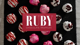 How to Make Ruby Chocolate Truffles