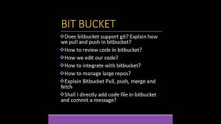 TCS Versioning &amp; DevOps Git GitLab GitHub Bitbucket Interview questions for exp 3 to 10 yrs #devops
