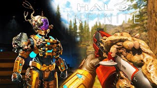 All Flood Weapon Animations + Flood Armour Customization in Halo Infinite Season 5