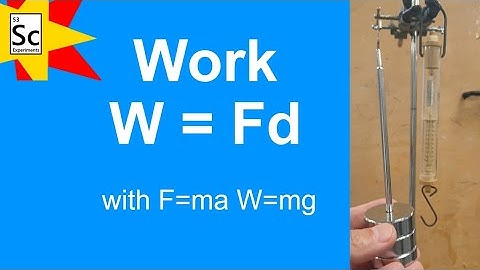 Work W=Fd | PHYSICS EXPERIMENTS |