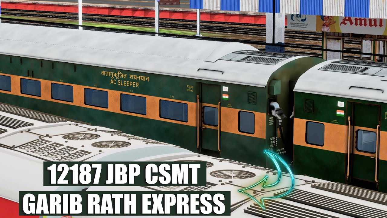 12187 Jabalpur Csmt Garib Rath Express | HAPPY DIWALI || INDIAN ...