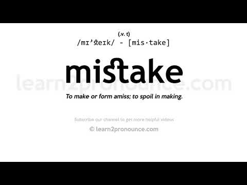 The Definition of a Mistake