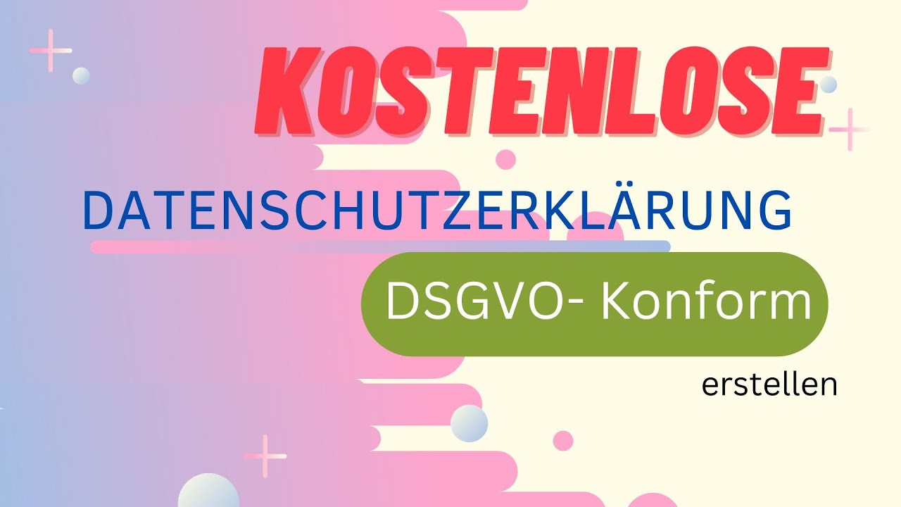 Wordpress Datenschutzerklärung ⎮ DSGVO- Konform erstellen (Kostenlos) ⎮(2022)
