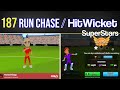 Highest run chase 187 by baidi gaming hitwicket superstars cricket game  subscribe 