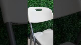 SILLA PLEGABLE BLANCA TIPO LIFETIME MARCA INMATMEX