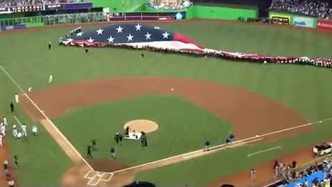 Jos Feliciano - The Star-Spangled Banner (Miami Marlins 2012 Opening Day)