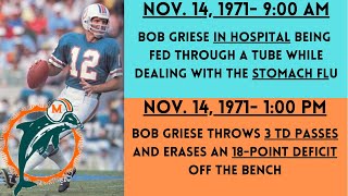 The INCREDIBLE Story of Bob Griese's FLU GAME | Steelers @ Dolphins (1971)