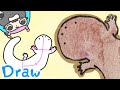 How to draw Japanese giant salamander | step by step