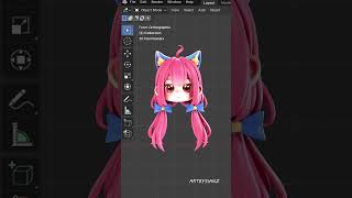 3d Cute Chibi Fox #blender #3dblender #3dchibi #3dcartoon