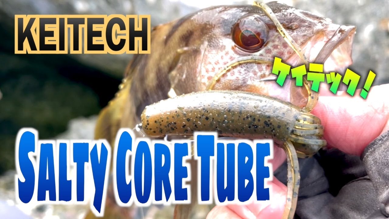 Keitech Salty Core Tube] How to fish? [Saltwater Jetty fishing] 