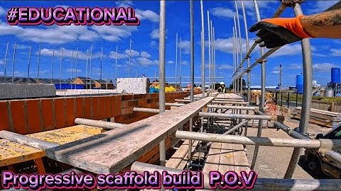 How to build scaffolding tutorial P.O.V #124 #scaffolding #educational #construction #subscribe