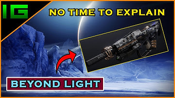 DESTINY 2 | Beyond Light ✅ Gameplay Walkthrough - How to get NO TIME TO EXPLAIN Exotic Pulse Rifle