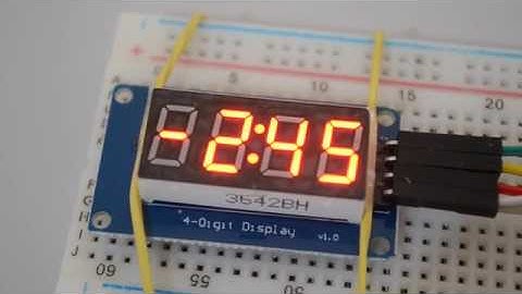 Demonstração Display 4 dígitos 7 segmentos Catalex Arduino